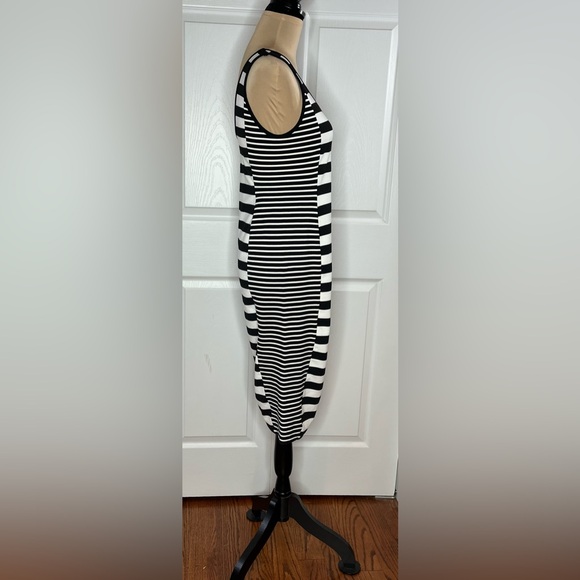Sanctuary Black and White Striped Midi Dress - Picture 3 of 11
